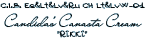 Candida's Canasta Cream